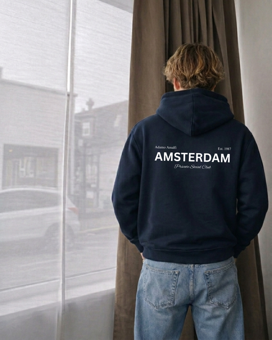 The Amsterdam Hoodie Navy