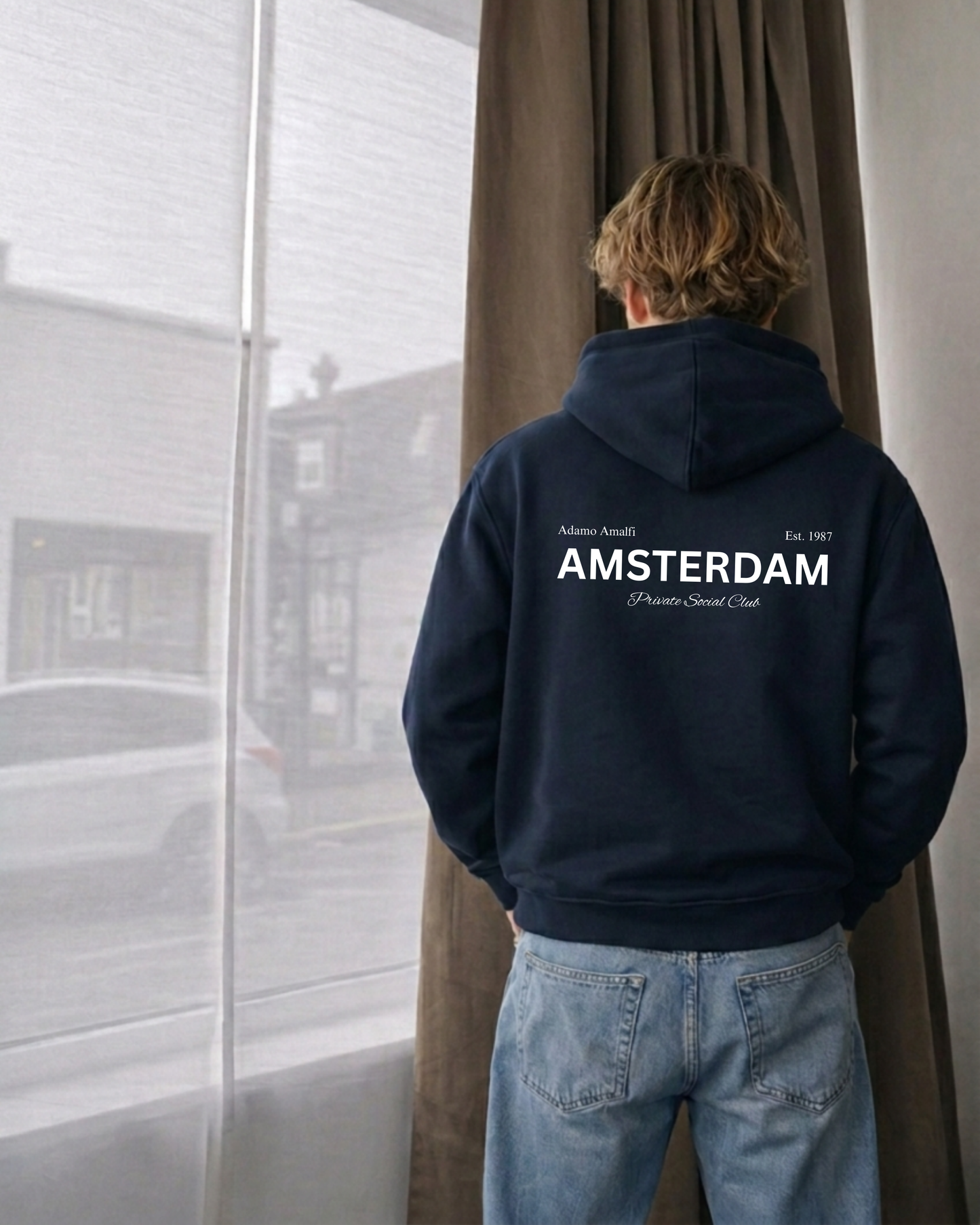The Amsterdam Hoodie Navy