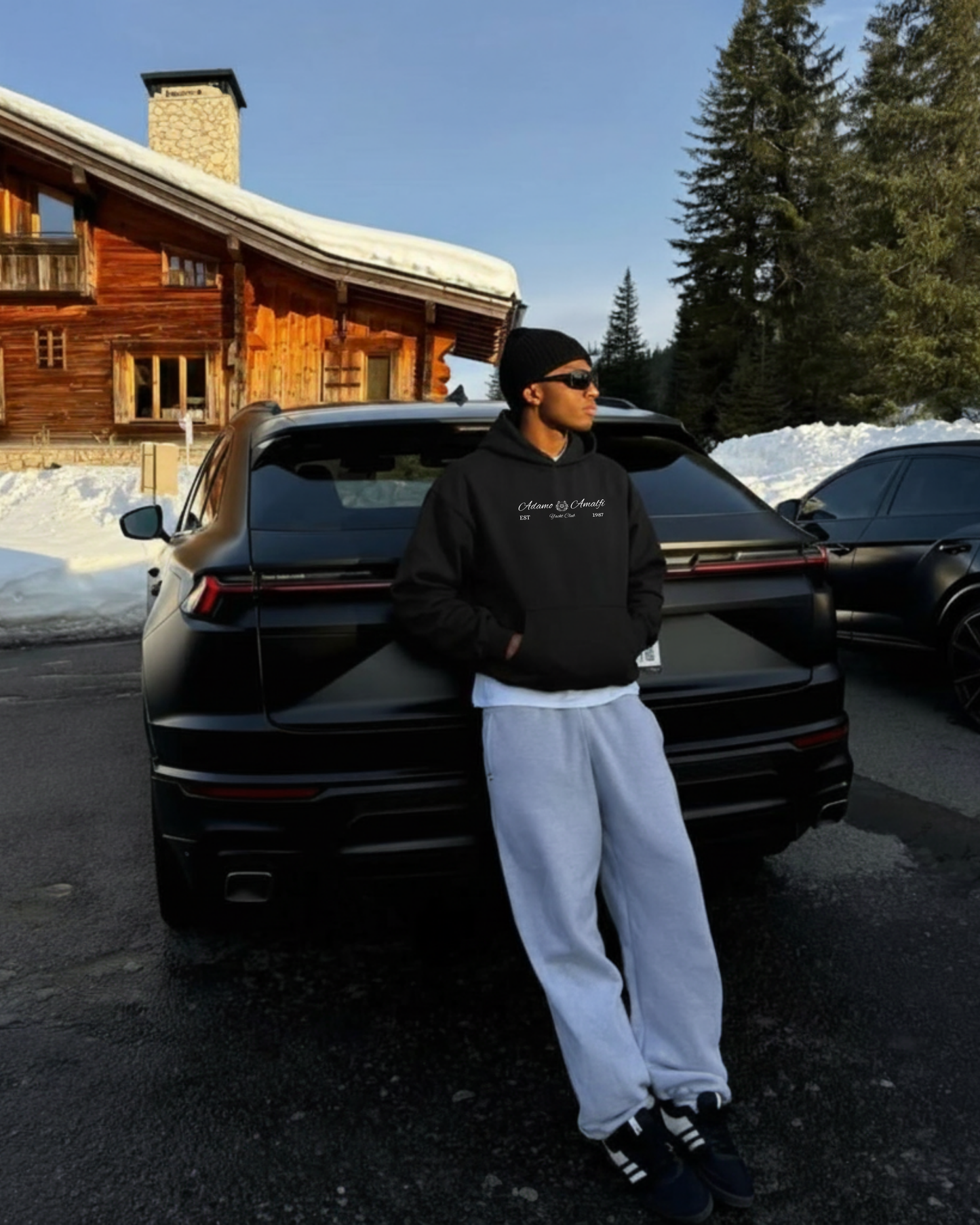 The Adamo Amalfi Hoodie Black